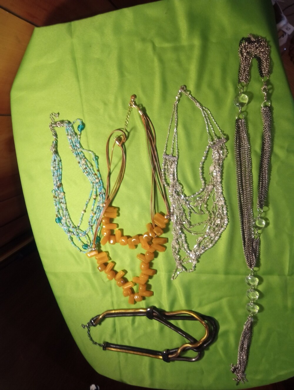 Variety Of Vintage Costume Statement Necklace - Unbranded